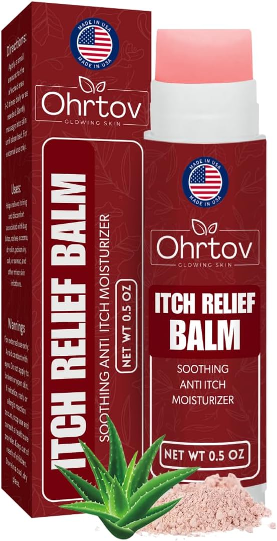 Bug Bite Stick – Natural Itch Relief Balm for Itchy Skin, Insect Bites, Eczema, Poison Ivy Rash, and Chickenpox – Soothes Itchy Skin After Bites, Great for Camping – with Colloidal Oatmeal & Calamine