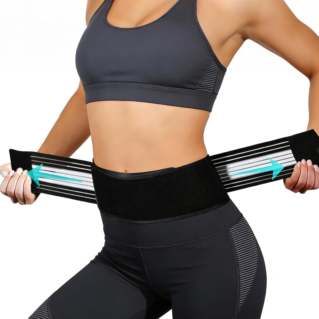 Back Brace for Lower Back Brace Pain Women & Men, Back Support Belt - Relieve SI Joint,Hip & Spine Pain,Sciatica, Adjustable Lightweight Lower Back Support Brace for Life (L)