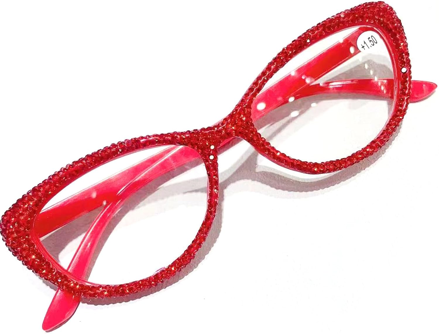 Fashion Cat Eye Women Rhinestone Reading Glasses Red bling Diamond Reader Ladies Diamond Party Eyewear