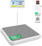 Medical Scale for Body Weight with Digital Display, 660 lb Limit, High Accuracy Medical Grade Floor Scale, Heavy Duty, kg/oz/lb Settings, AC Adapter & Battery Included, Portable Home & Physician Scale