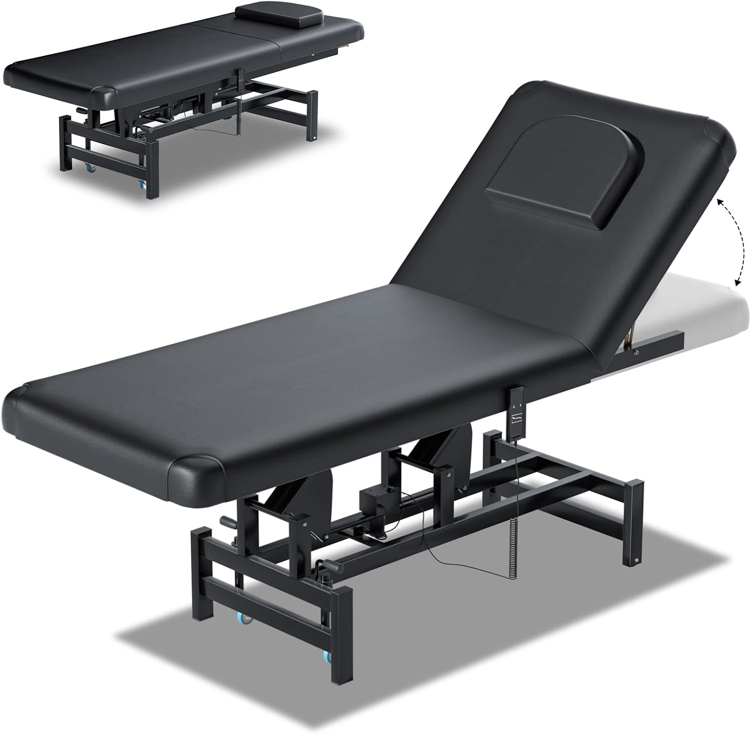 Fully Electric Massage Table with Lift, 1500lbs Capacity - Professional Adjustable Facial Bed for Estheticians, Spa & Waxing, Heavy-Duty 1500lbs Capacity 2r1
