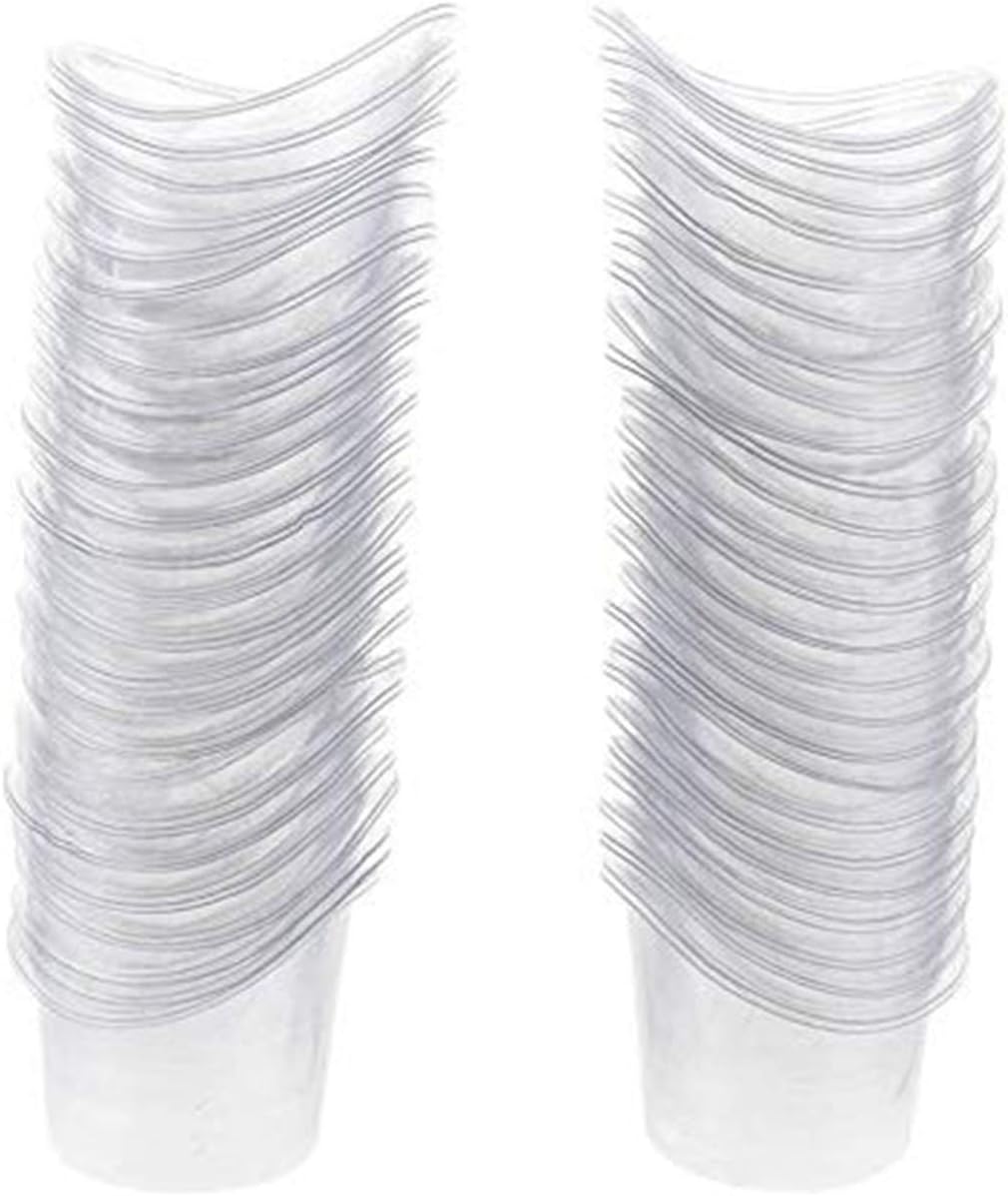 50 Pcs Non Sterile Disposable Plastic Eye Wash Cups Portable Disposable Measuring Cup 5ml Eye Flush Cleaning Cups Vials for Storage or First Aid Kit Use by PPX