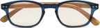 Bamboo-look Arms Blue Light Filter UV Protection Computer Reading Glasses Women