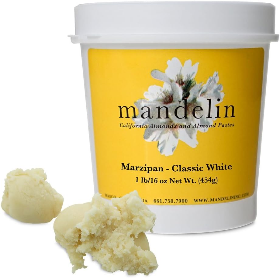 Mandelin Marzipan Modeling Paste, 33% Almonds, 67% Sugar (2 lb)