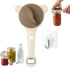 Lid Opener Jar openers for seniors – Stainless Steel Adjustable Lid Remover, Easy Grip Handle Jar Opener for Seniors with Arthritis, Fits Jars, Bottles & Cans, Mothers Day Gifts – New Kitchen Gadgets