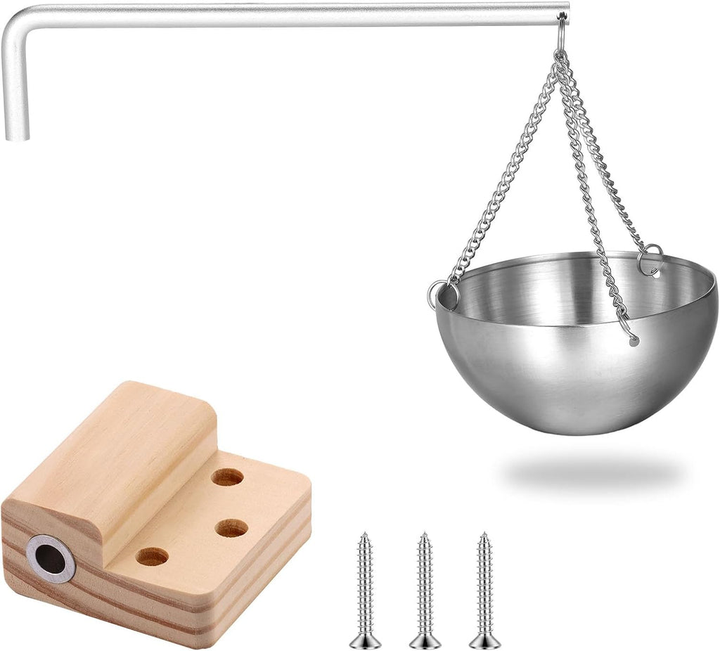 Sauna Essential Oil Holder Stainless Steel Sauna Oil Cup, Sauna Aromatherapy Bowl, Fragrance Diffuser Bowl Sauna Accessories for Auna Rooms, Spa Centers, Beauty Salons