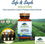Pure Mountain Botanicals Stinging Nettle Leaf Capsules - Kosher Vegan Nettle Capsules with 500mg Organic Stinging Nettles Leaf
