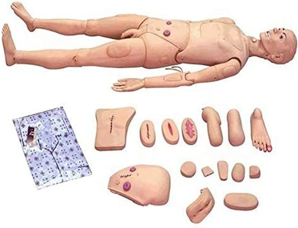 Patient Care Manikin, Training Manikin Teaching Model Nursing Medical Science School Patient Care Full Body for Students Education Teaching Medical Training Skills - Ship from USA