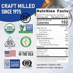 Great River Milling Organic Extra Thick Rolled Oats | Whole Grain, Non-GMO, Kosher Certified | Hearty Texture for Oatmeal, Granola, Cookies, Baked Goods & Breakfast Recipes | 25 Lb (Pack of 1)