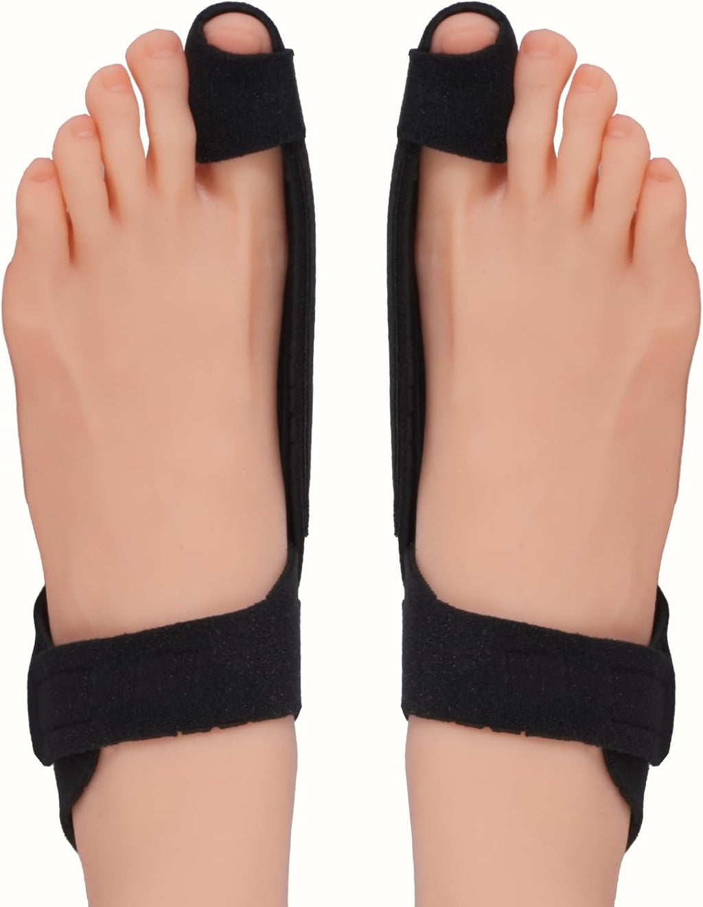 Thumb Valgus Corrector for Men and Women, Bunion Corrector, Big Toe Fixation with Thumb Strap & Adjustable Sole Straps! Lightweight, Breathable Material and Detachable Curved Aluminum Bar for All - Day Wear, 2 Pcs