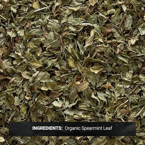 Frontier Co-op Organic Spearmint Leaf, 16 Oz, Bulk Bag - For Tea, DIY Body Care, Cooking, and Craft Cocktails