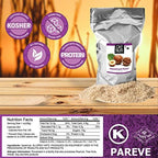 Oh! Nuts Flour | Fresh Flour in Resealable Bulk Bag | Healthy Flour for Baking, Cooking & Eating Recipes | Certified Kosher, Dairy & Egg Free, Protein-Packed Low Sugar (Hazelnut Flour - 2 LB)
