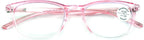 Lightweight Progressive Clear Bifocal Reading glasses - No Line or Bubble - Zero Power on Top Reader Translucent Slim