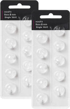Hearing Aid Domes for Oticon Replacements, Oticon Minifit Single Vent Bass Domes (8 mm/2 Packs）, Universal Domes for Oticon Hearing Aid Supplies.