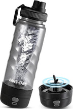 FANS-ONE Electric Protein Shaker Bottle, 24 oz USB C Rechargeable Electric Mixer, Shaker Cups for Protein Shakes and Meal Replacements, Portable Blender Self Mixing Cup for Gym Workout, Black