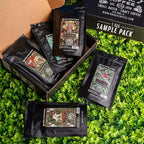 Bones Coffee Company NEW World Tour Sample Pack, Single-Origin Flavored Coffee Low Acid Medium Roast Arabica Beans Specialty Coffee Gifts Compatible Auto Drip and French Press, 4 oz Pack of 5 Ground