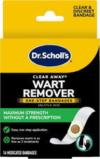 Dr. Scholl's ONE-Step WART REMOVERS, 14 ct // Removes Warts in As Few As 2 Treatments, Maximum Strength, Easy One-Step Application, Stays on All Day