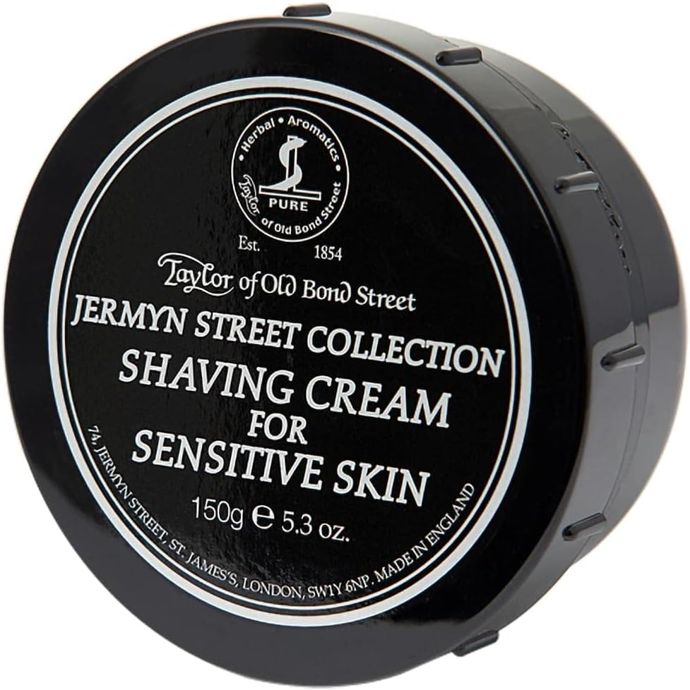 Taylor of Old Bond Street Jermyn Street Luxury Shaving Cream for Sensitive Skin, 5.3-Ounce 01014