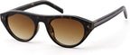 AZorb Retro Small Oval Cat Eye Sunglasses for Women Men, Narrow Vintage Flat Top Sun Glasses with UV400 Protection