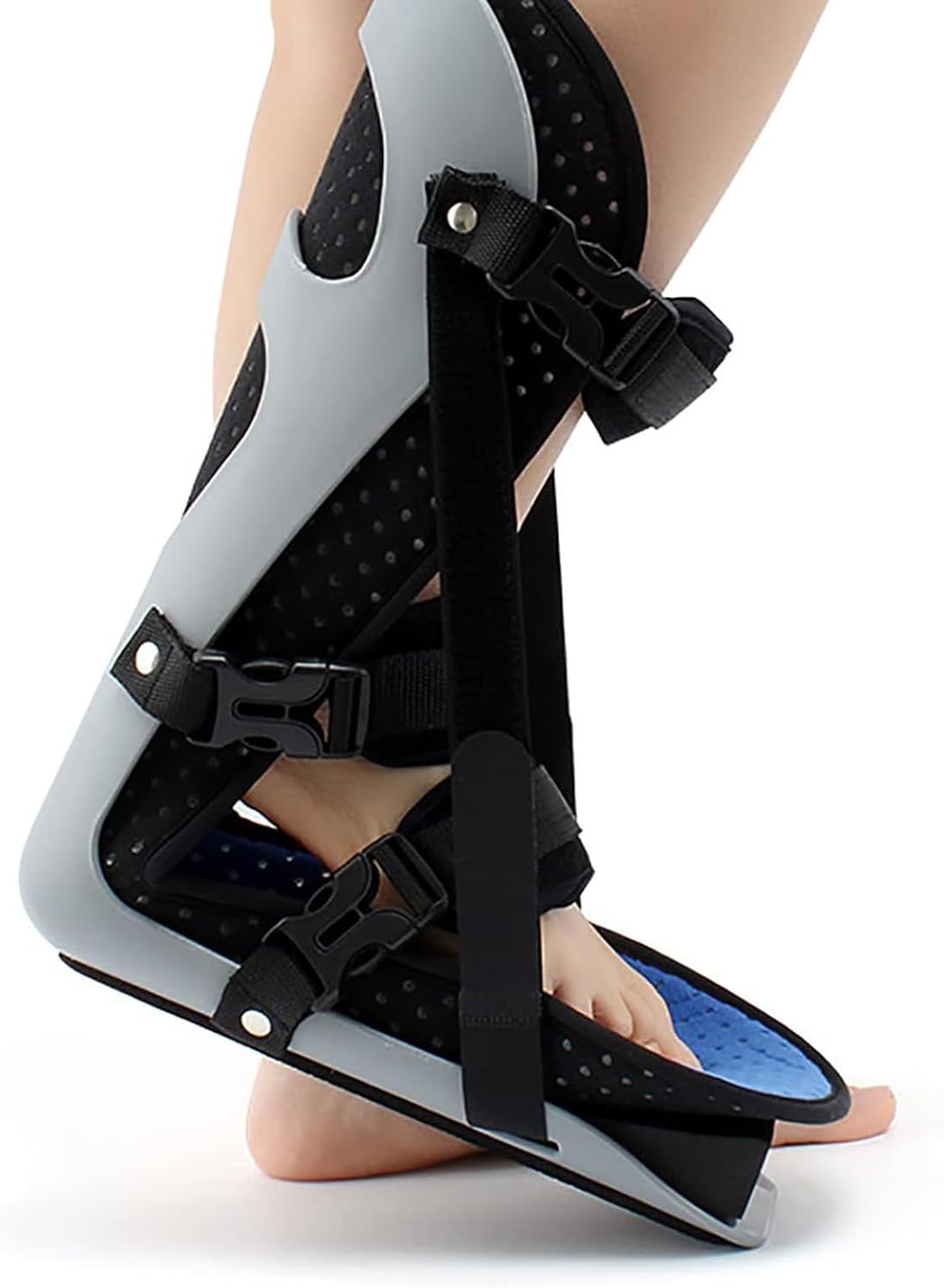 Foot Drop Brace Orthosis, Adjustable AFO Ankle Orthosis Support, Foot Varus Correction Shoes for Improved Walking Gait, Foot Drop, Plantar Fasciitis & Achilles Tendonitis,S