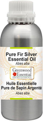 Greenwood Essential Pure Fir Silver Essential Oil (Abies alba) Steam Distilled 630ml (21 oz)