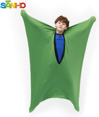 SANHO Dynamic Movement Sensory Sock Body Sock,Small,3-5 Years, 40" H x 27" W,Good for Height:30"-41",for Sensory Processing Disorders,Updated Version,Olive Green