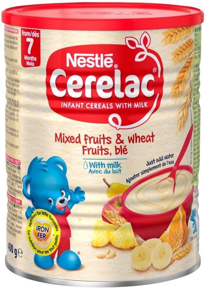 Nestle Cerelac, Mixed Fruits and Wheat with Milk, 14.1 Ounce Can