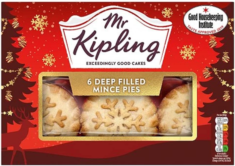 Mr Kipling 6 Snowflake Mince Pies