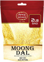 Moong Dal 2 LBS (Mung Split Dry Beans) ~ Indian Golden Lentils ~ 100% Natural & Pure - by Spicy World