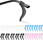 SMARTTOP Eyeglass Ear Grip - 18 Pairs Soft Comfortable Anti-slip Holder, Silicone Ear Hook, Eye glass Temple Tips Sleeve Retainer for Sports Glasses, Sunglasses Presbyopia Reading Glasses