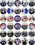 30 x Edible Cupcake Toppers – Music Themed Collection of Edible Cake Decorations | Uncut Edible on Icing Sheet
