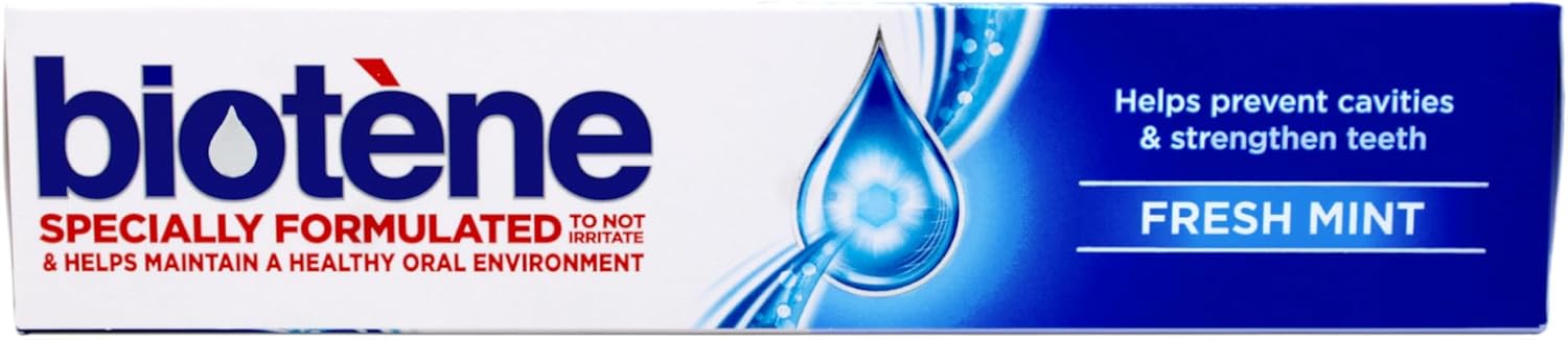 Biotene Fluoride Toothpaste, Fresh Mint 4.3 Ounces (Pack of 1)