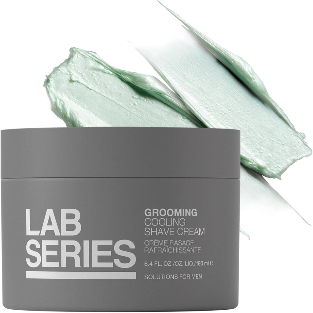 Lab Series Men's Grooming Cooling Shaving Cream with Menthol & Shea Butter- Hydrates & Protects Skin from Irritation - Skin Care for Men