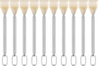 10 Pack Stainless Steel Telescopic Back Scratchers - Extendable 16.5 to 42cm, Bulk Gifts for Men Women, Portable Itch Relief Tool (Silver)