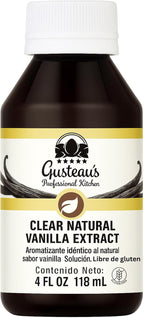 Gusteau's - Clear Vanilla Flavor Bakery Emulsion, 4 fl oz (100ml) Alcohol Free, Sugar Free, Kosher (Vanilla)