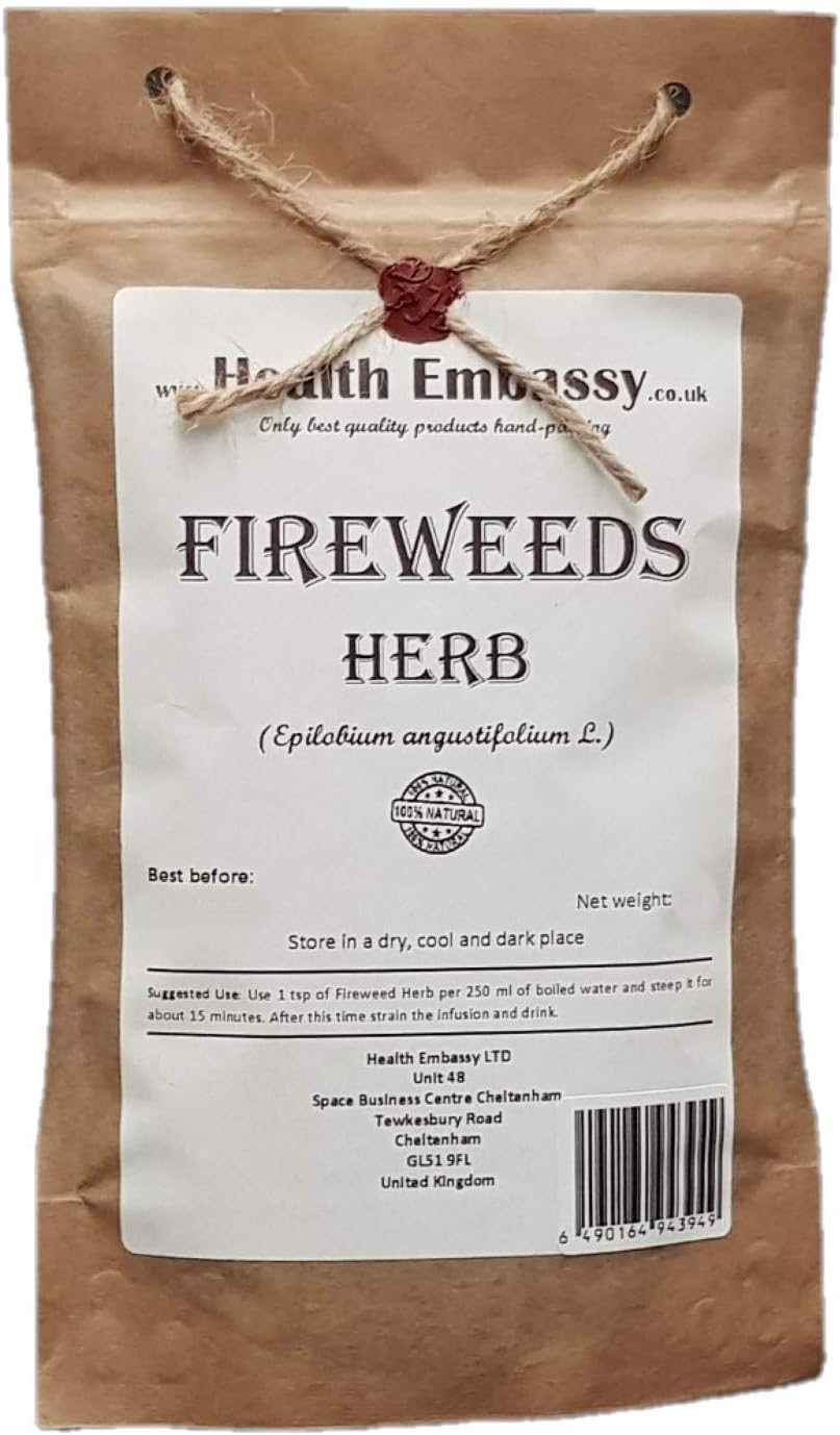 Health Embassy Fireweeds Herb | Epilobium Angustifolium L | Herbal Tea (100g)