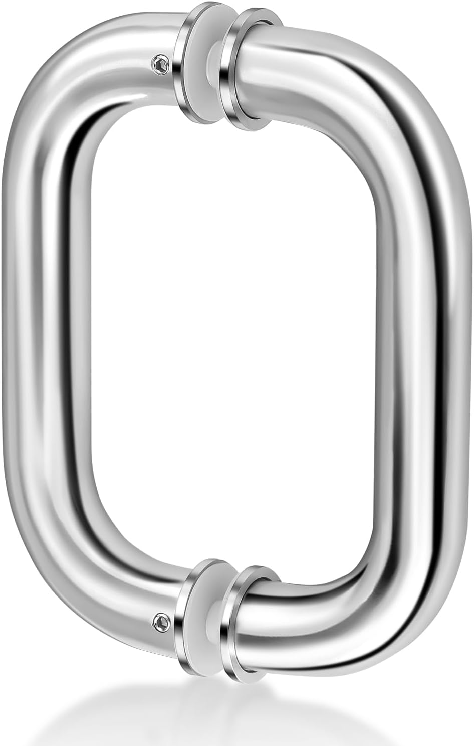6'' C-Shaped Glass Shower Door Handle Back to Back Fits 1/4" to 1/2" Thickness Glass Shower Handle Replacement Shower Door Replacement Parts 304 Stainless Steel