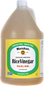 Marukan Genuine Brewed Rice Vinegar for Enhancing Flavor & Cooking, Unseasoned (1 Gallon)
