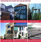 3.6-11M Water Fed Pole Kit, Window and Solar Cleaning Pole W/Brush Window and Solar Panel Cleaning System Windows Cleaning & Washing Tool,12FT/3.6M