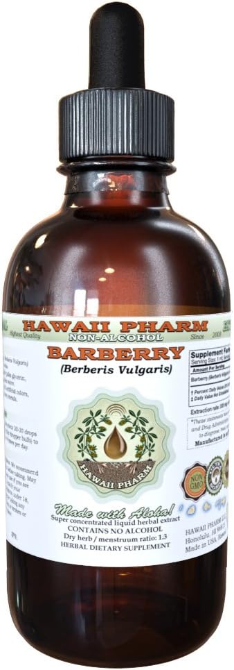 Barberry Liquid Extract, Barberry (Berberis Vulgaris) Dried Root Bark Tincture Supplement 2 oz