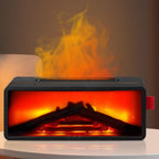 LINGSFIRE Fireplace Diffuser, 7 Colors Flame Humidifier Fireplace Humidifier with Timer Aromatherapy Air Diffuser for Bedroom, Office, Yoga Studio