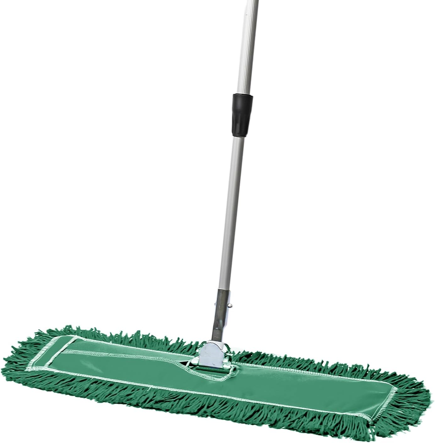 24 Inch Green Commercial Dust Mop & Floor Sweeper with Extendable Handle – Mop for Hardwood, Tile, and Concrete Floor Cleaning
