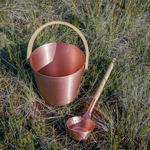 Copper Aluminum & Bamboo Sauna Ladle