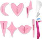 Pubic Hair Stencils for Women - Bikini Shaving Stencil Kit with 7 Reusable Shapes, Bikini Trimmer Templates for Intimate Grooming and Pubic Hair Styling