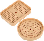 BESPORTBLE 2Pcs Miniature Dessert Display Tray Tray for Dollhouse Decor Kitchen Accessories Tiny Tray Decor for House Beautification