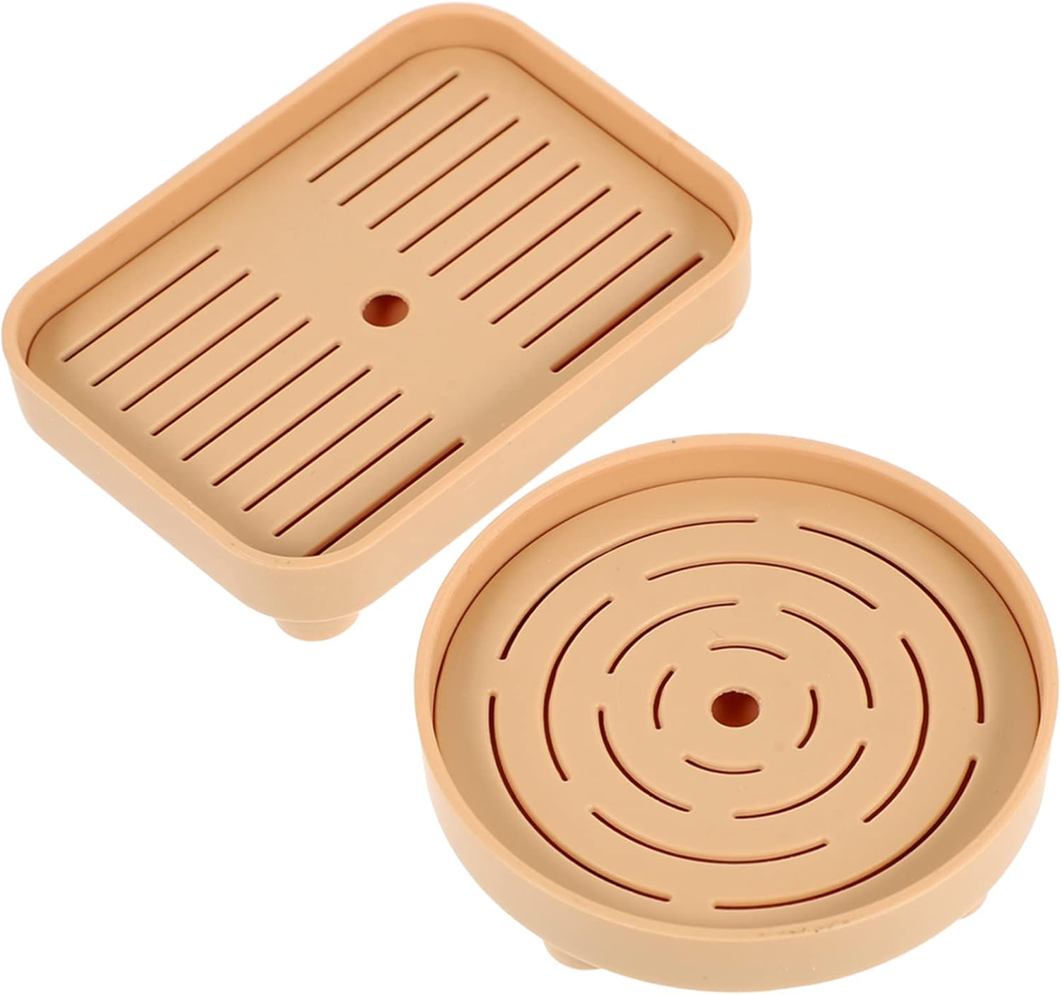 BESPORTBLE 2Pcs Miniature Dessert Display Tray Tray for Dollhouse Decor Kitchen Accessories Tiny Tray Decor for House Beautification