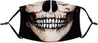 M-YOUNG Skull Face Reusable Balaclava Facial Decorations Bandanas Lightweight Funny Skeleton Scarf for Women and Men