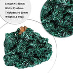 mookaitedecor Natural Malachite Raw Stone Crystal Mineral Specimen Ornament for Reiki Healing Home Decoration, 50-100g