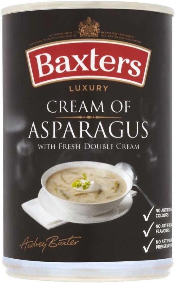 Baxters Luxury Cream of Asparagus Soup (400g) - Pack of 2