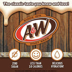 A&W, Root Beer – Powder Drink Mix - (12 boxes, 72 sticks) – Sugar Free & Delicious, Makes 72 flavored water beverages